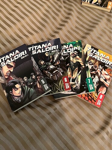  Beden ATTACK ON TITAN MANGA (1-12) 9 EKSİK!!!