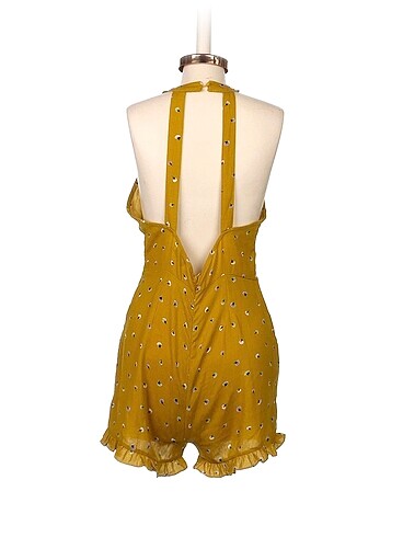 l Beden Vintage Love Kısa Tulum %70 İndirimli.