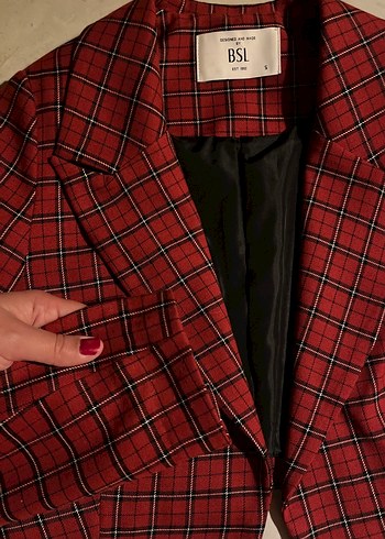 BSL FASHION CROP BLAZER CEKET