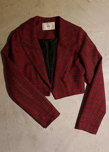 CROP BLAZER CEKET