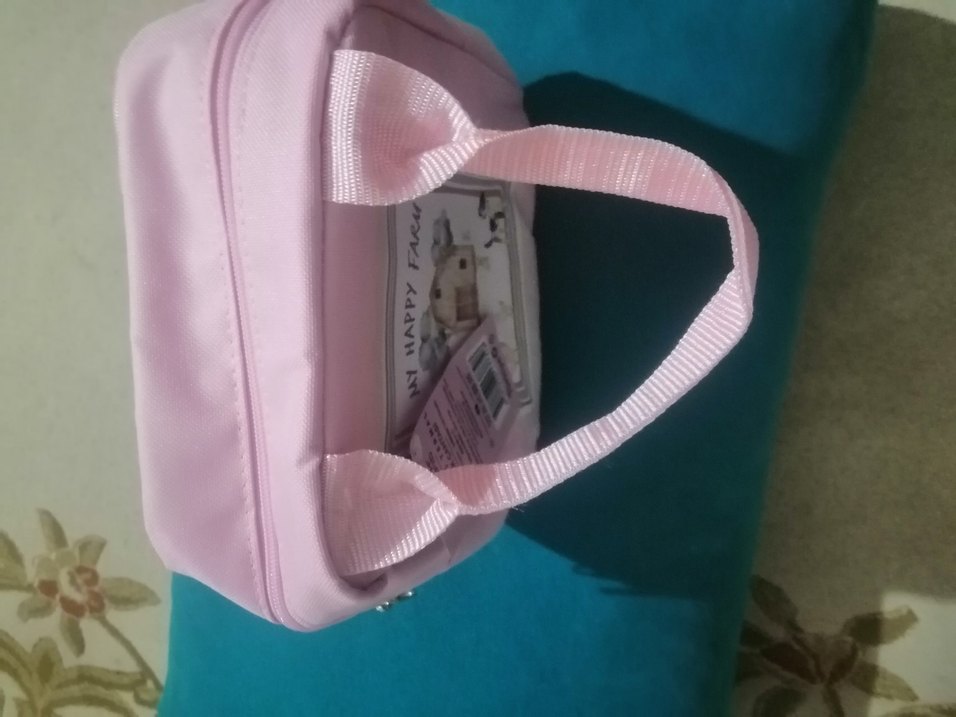 Pembe Desenli Yemek Çantası - Görsel 3