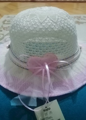 Beyaz Nakışlı Çocuk Örgü Şapka - Görsel 3