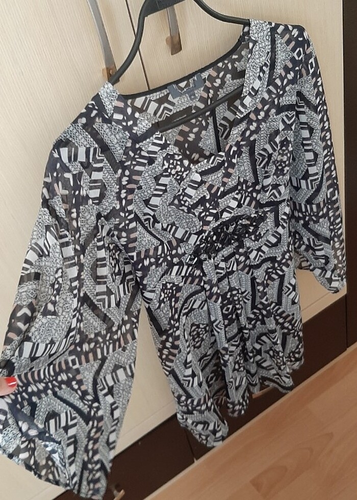 Marks&Spencer bluz. Şifon. Bir kere giyildi.  - Görsel 3