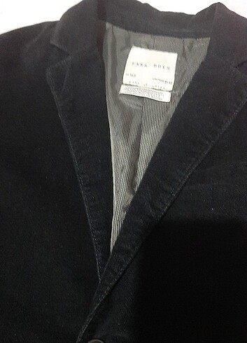 Orjinal  Boys siyah kadife ceket  - Görsel 2
