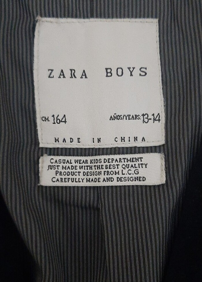 Orjinal  Boys siyah kadife ceket  - Görsel 3