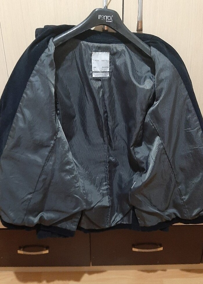 Orjinal  Boys siyah kadife ceket  - Görsel 4