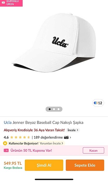 Beden UCLA JENNER ŞAPKA