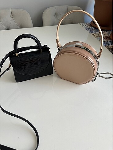 Zara-mango 2 adet çanta