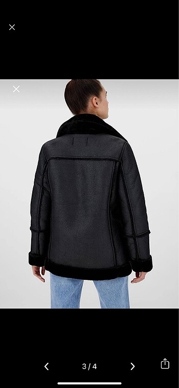 s Beden siyah Renk Stradivarius ceket mont