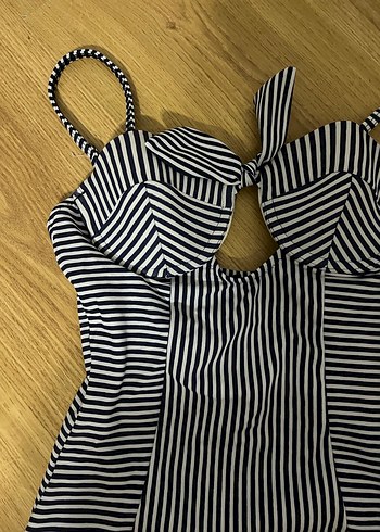 Zebra Desenli Strappy Mayo - Görsel 2