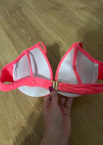 Pembe Kemer Tokalı Kadın Bikini Üstü - Görsel 3