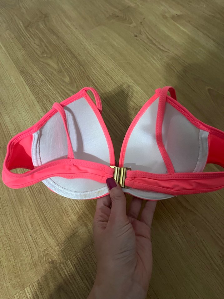 Pembe Kemer Tokalı Kadın Bikini Üstü - Görsel 3