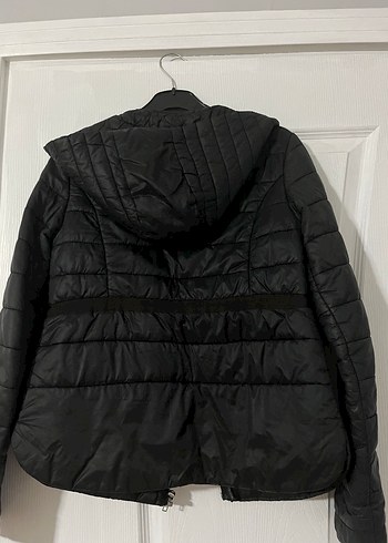 Siyah Fermuarlı Kadın Ceket - Görsel 3