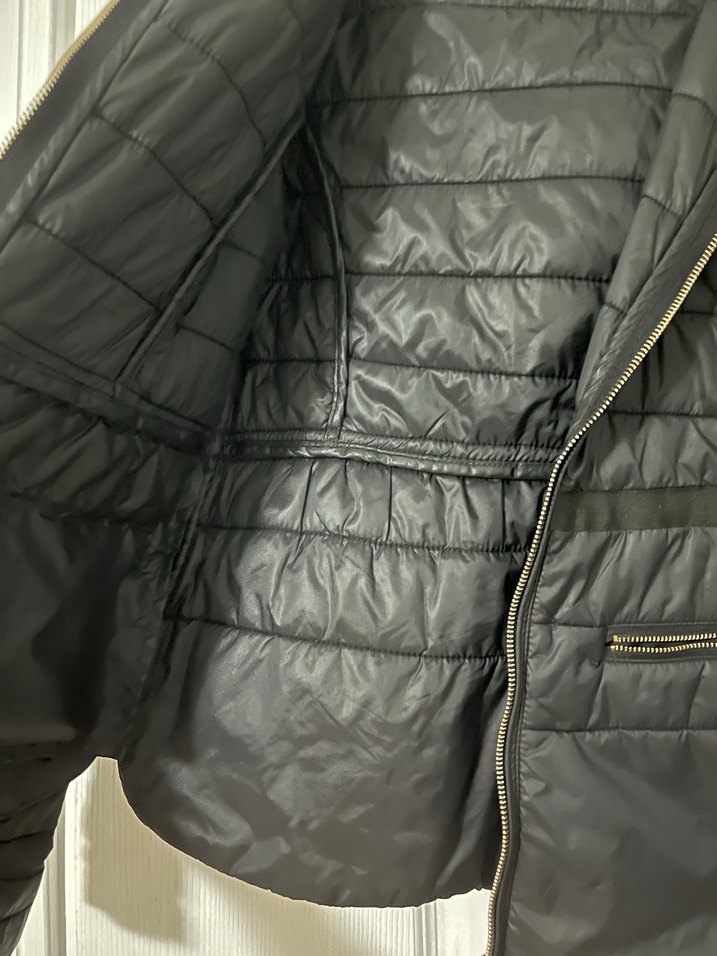 Siyah Fermuarlı Kadın Ceket - Görsel 2