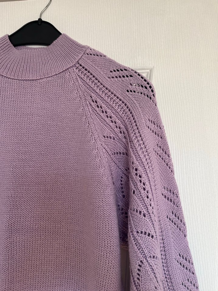 Mor Örgü Bohem Kadın Kazak - Görsel 2