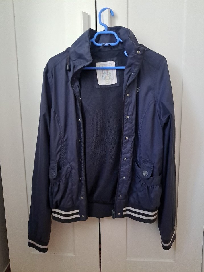 Lacivert kadın yağmurluk - Görsel 2