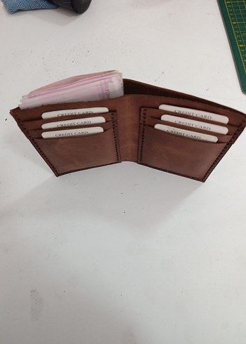 Kahverengi Minimalist Erkek Cüzdan - Görsel 3
