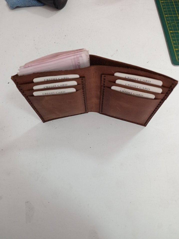 Kahverengi Minimalist Erkek Cüzdan - Görsel 3