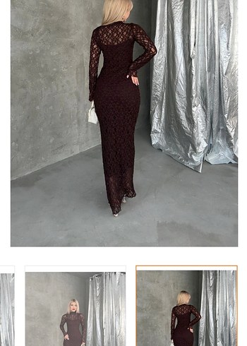 Dantel elbise abiye - Görsel 2