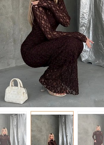 Dantel elbise abiye - Görsel 3