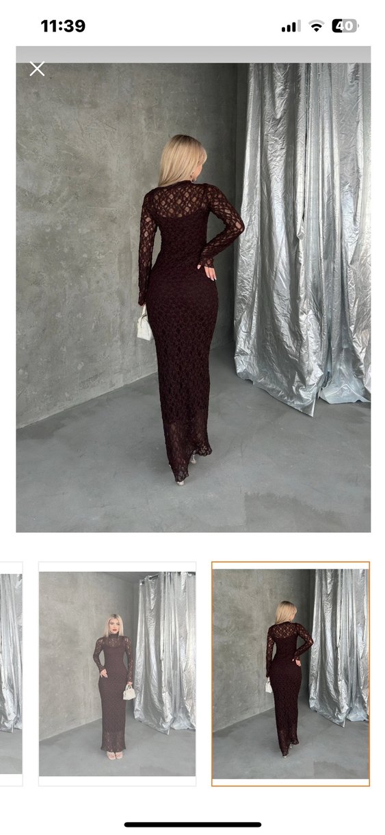 Dantel elbise abiye - Görsel 2