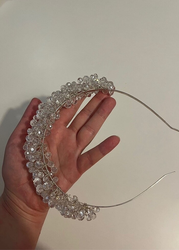 Boncuklu gelin tacı - Görsel 4