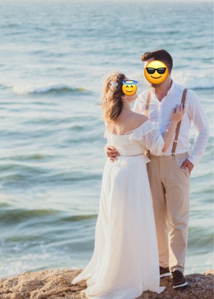 Beyaz Dış Çekim Elbisesi - Görsel 5