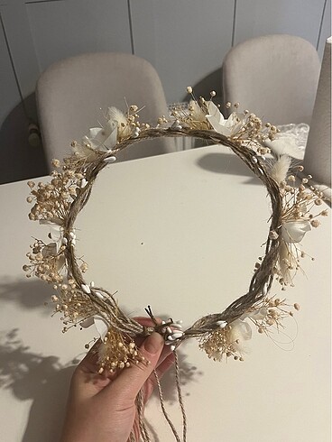 Çiçekli dış çekim gelin tacı - Görsel 5