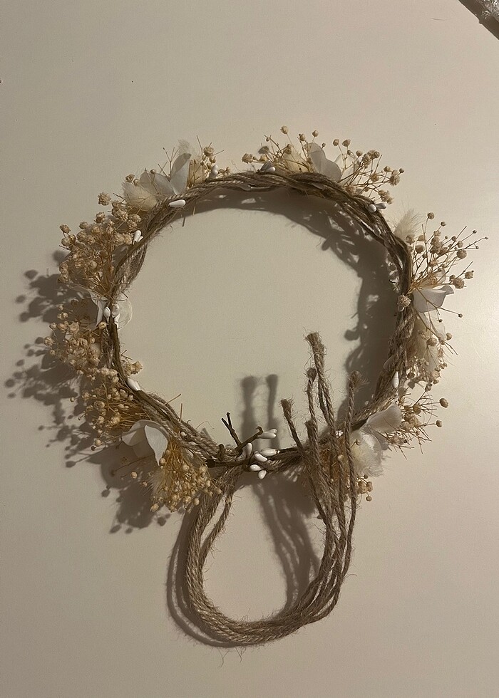 Çiçekli dış çekim gelin tacı - Görsel 3