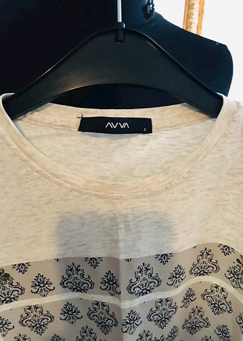 Baskılı Gri Hamile Tişörtü, Kısa Kollu, Rahat Kesim - Görsel 3