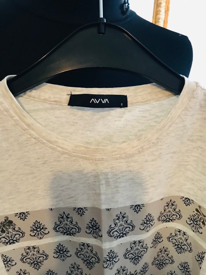 Baskılı Gri Hamile Tişörtü, Kısa Kollu, Rahat Kesim - Görsel 3