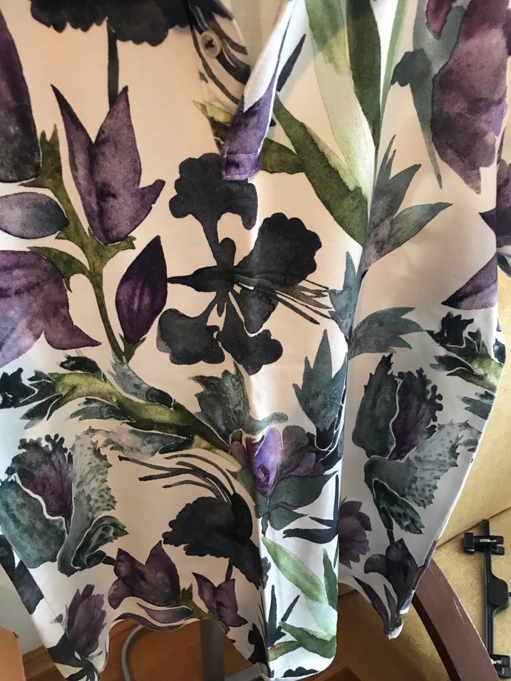 Mor Baskılı Kısa Kollu Gömlek - Görsel 4