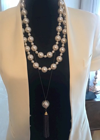 Kısa Beyaz Kadın Blazer - Görsel 2