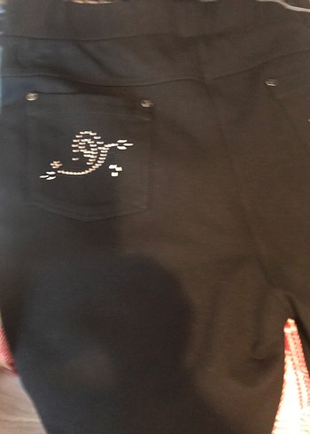 Düğmeli Siyah Kadın Kumaş Pantolon - Görsel 4