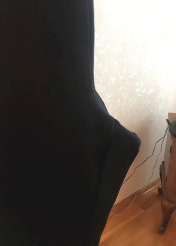 Düğmeli Siyah Kadın Kumaş Pantolon - Görsel 6
