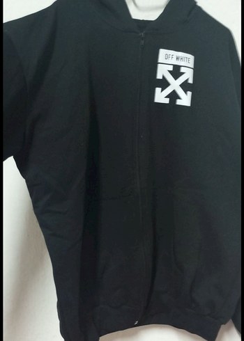 Siyah Kapüşonlu Fermuarlı Erkek Sweatshirt - Görsel 2