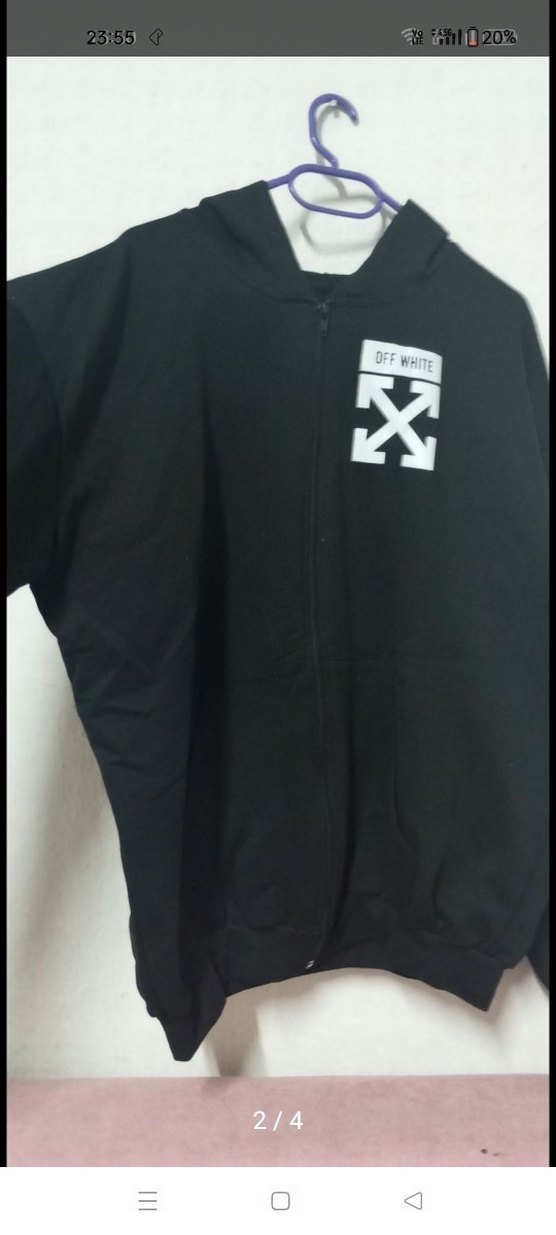 Siyah Kapüşonlu Fermuarlı Erkek Sweatshirt - Görsel 2