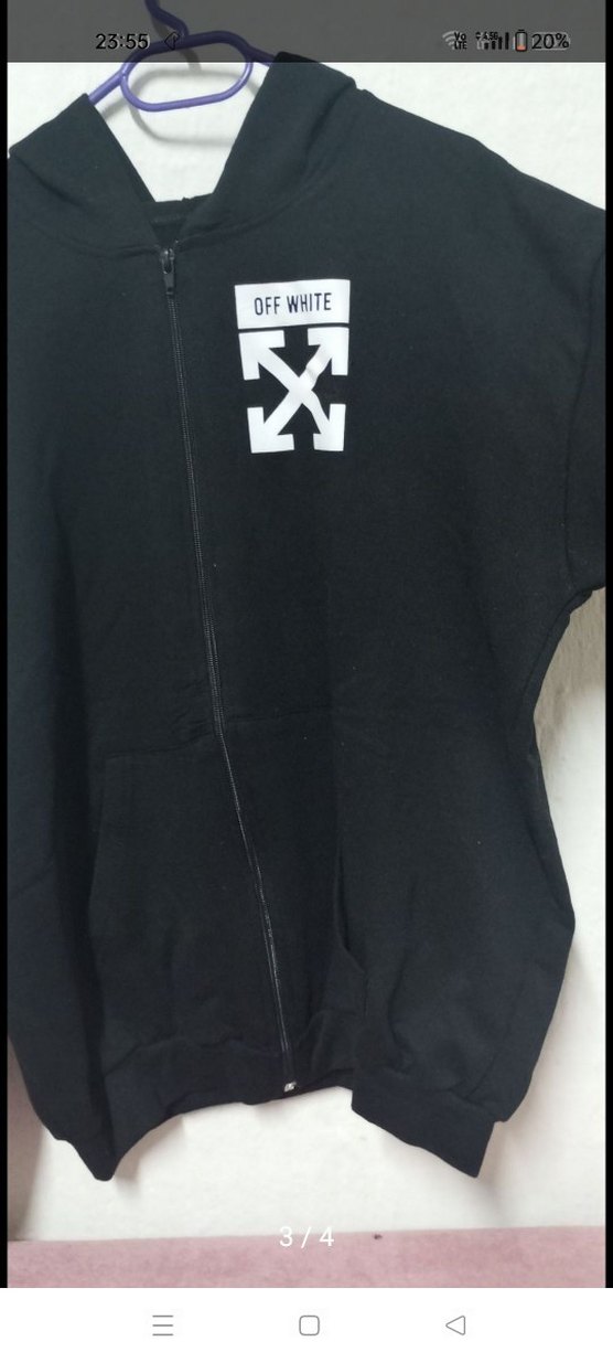 Siyah Kapüşonlu Fermuarlı Erkek Sweatshirt - Görsel 3