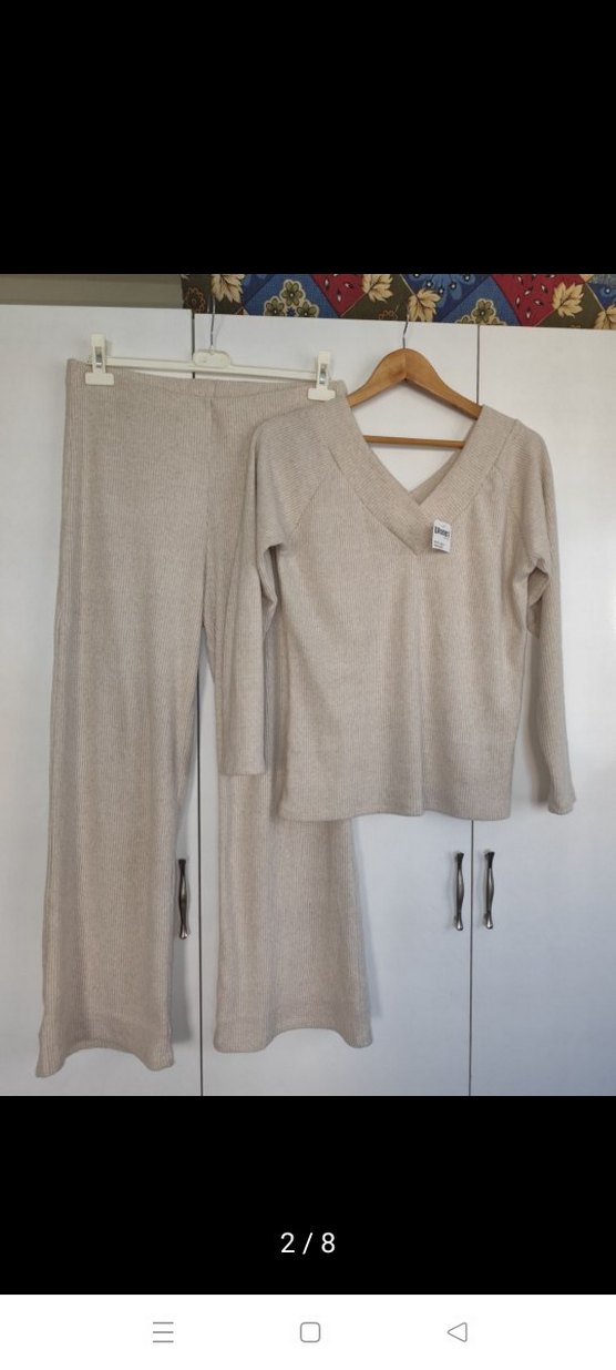 Bej Kadın Triko takim - Görsel 2