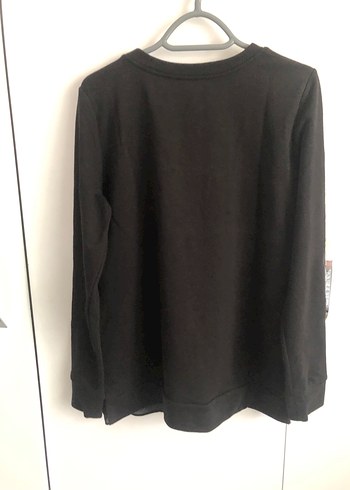 Siyah İşlemeli Kadın Sweatshirt - Görsel 5