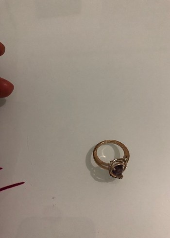 Mor Taşlı Vintage Kadın Yüzük - Görsel 5