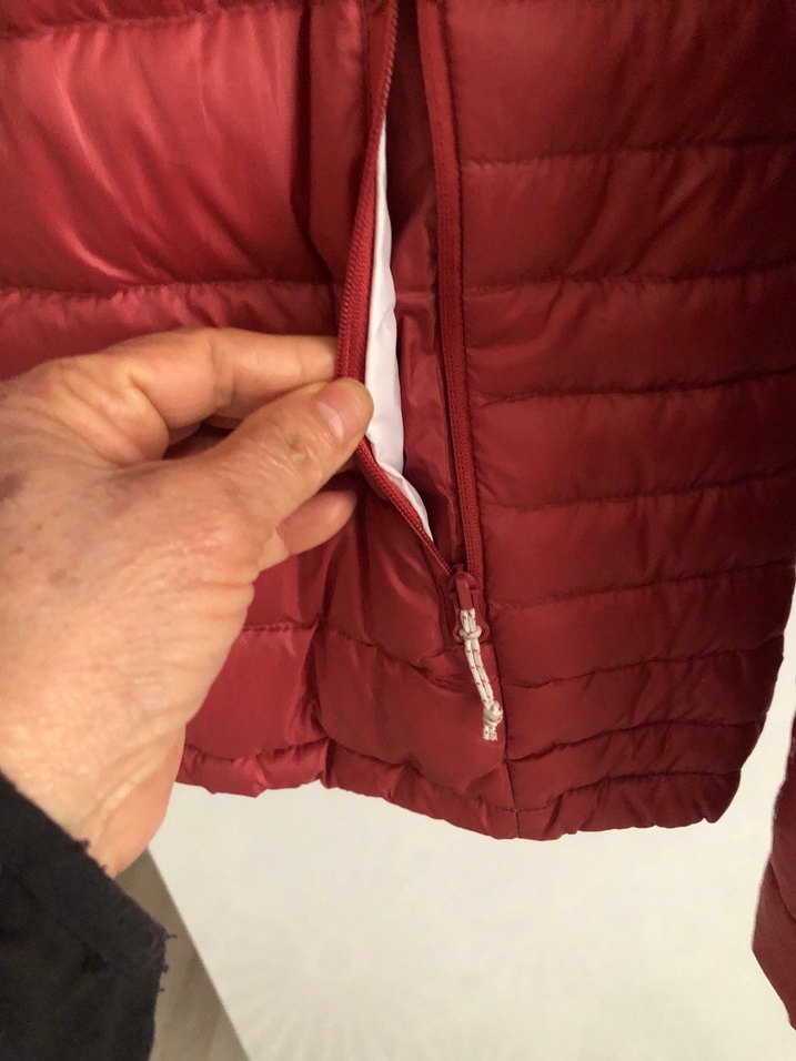 Kırmızı Kadın Fermuarlı Mont kaztüyü mont - Görsel 3