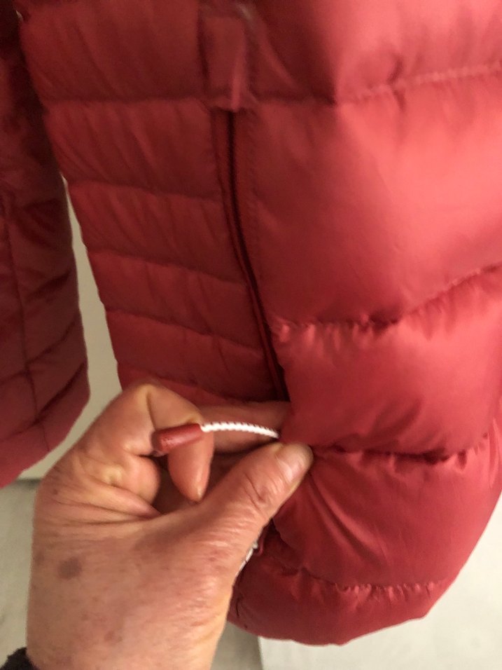 Kırmızı Kadın Fermuarlı Mont kaztüyü mont - Görsel 4