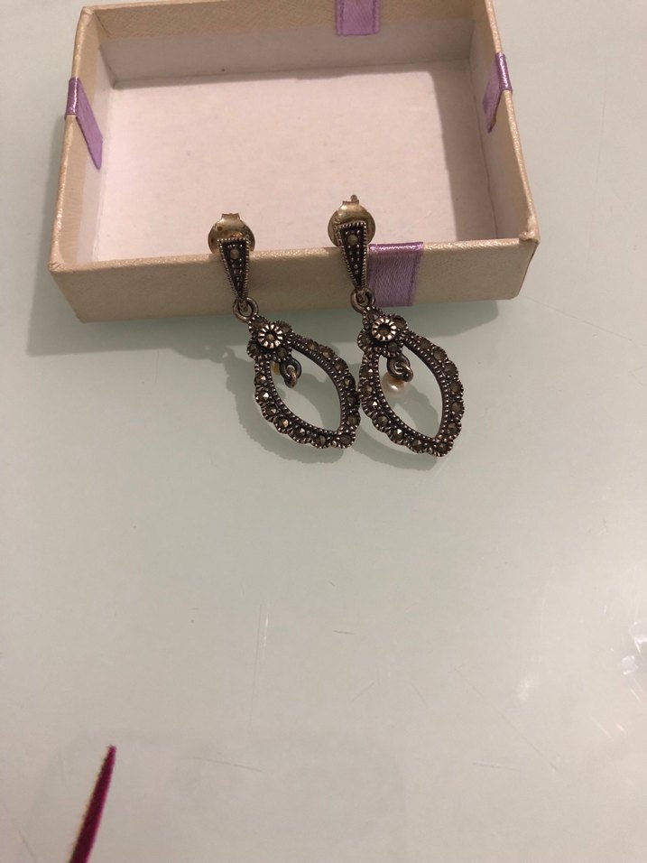 Gümüş küpe - Görsel 4