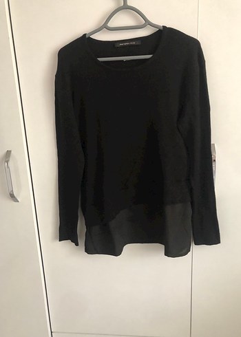 Kadın Siyah Basic Uzun Kollu kazak - Görsel 5