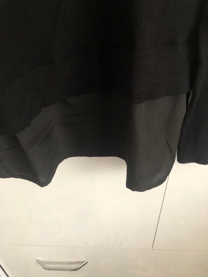 Kadın Siyah Basic Uzun Kollu kazak - Görsel 3