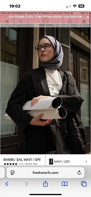 Diğer FRESH SCARFS BAMBU ŞAL