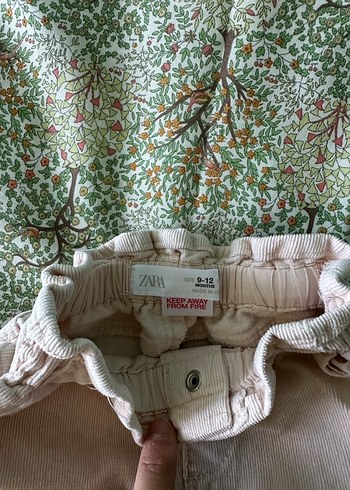 Zara kız bebek kadife pantolon - Görsel 2