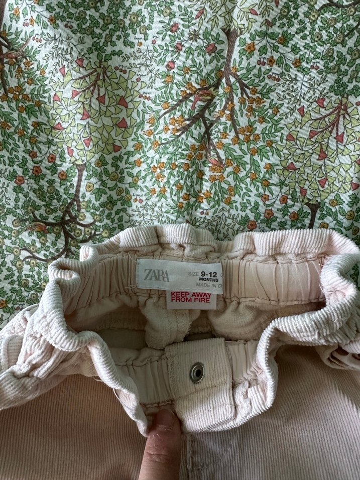 Zara kız bebek kadife pantolon - Görsel 2