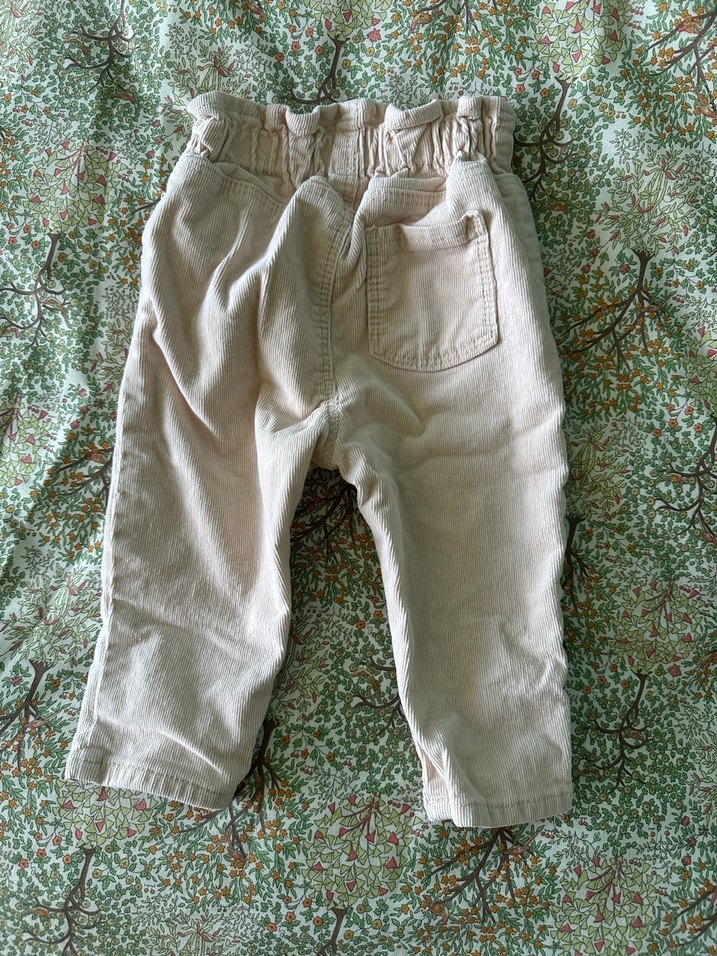 Zara kız bebek kadife pantolon - Görsel 3